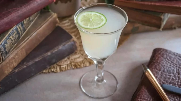 Hemingway Daiquiri cocktail garnished with a lime wheel